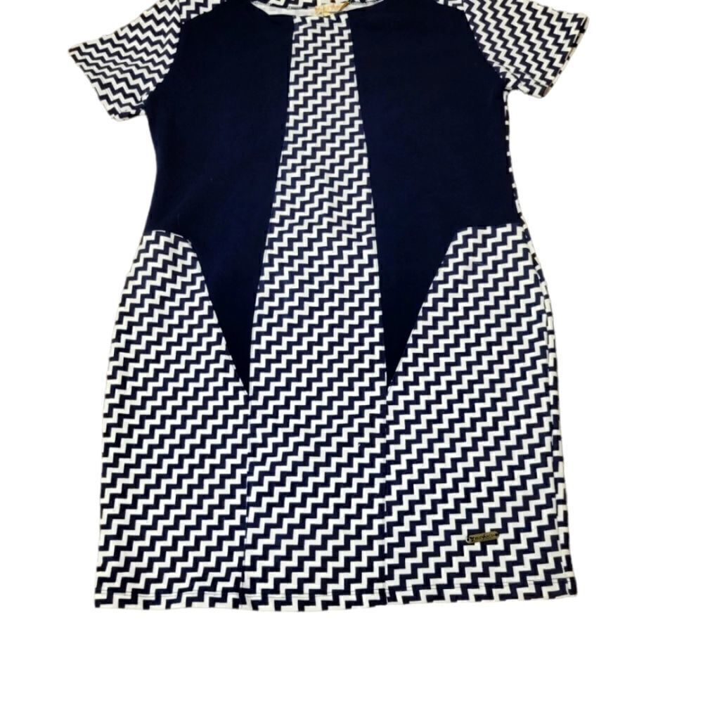 Imported Italian Chevron Mini Dress - Picture 6 of 6